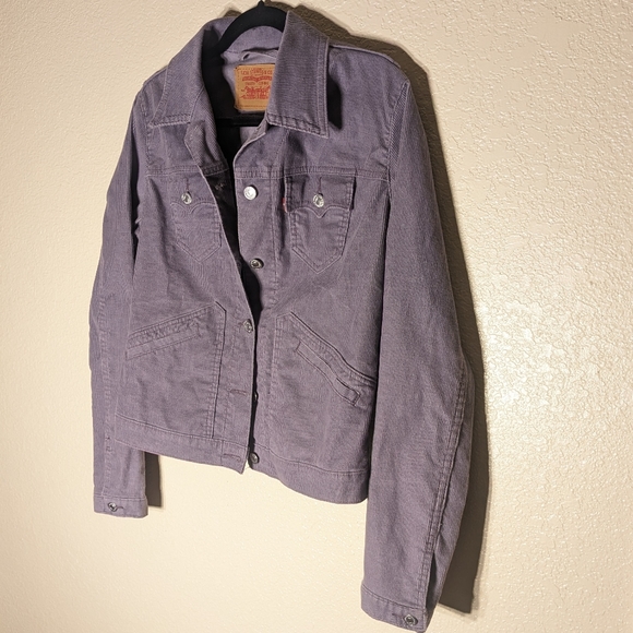 Large Jr or Adult M Purple, Violet Levi's courdory Jacket - Picture 6 of 8